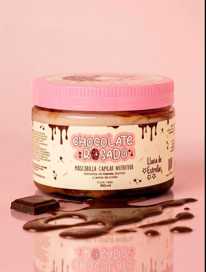 Mascarilla capilar chocolate rosado 