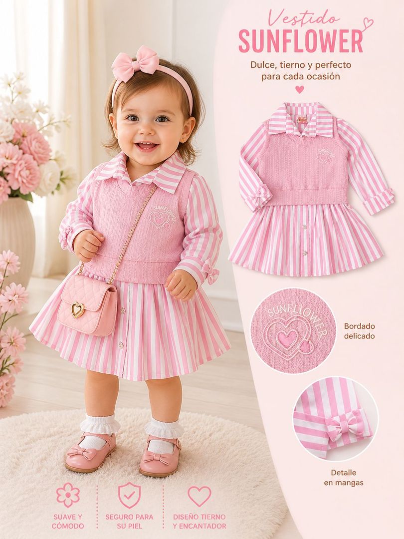 VESTIDO BEBITA CHALECO