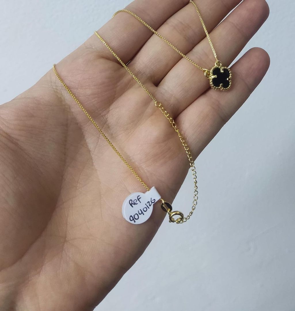 Cadena veneciana ´+ dije van cleef negro 45cm