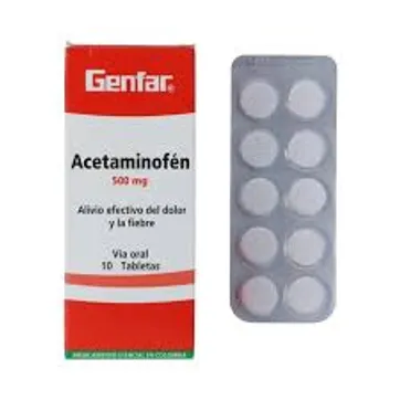 Imagen del producto ACETAMINOFEN*10 TABLETAS