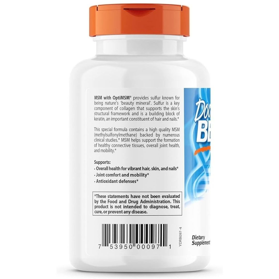 MSM con OptiMSM 1500mg 120tabs Doctor Best