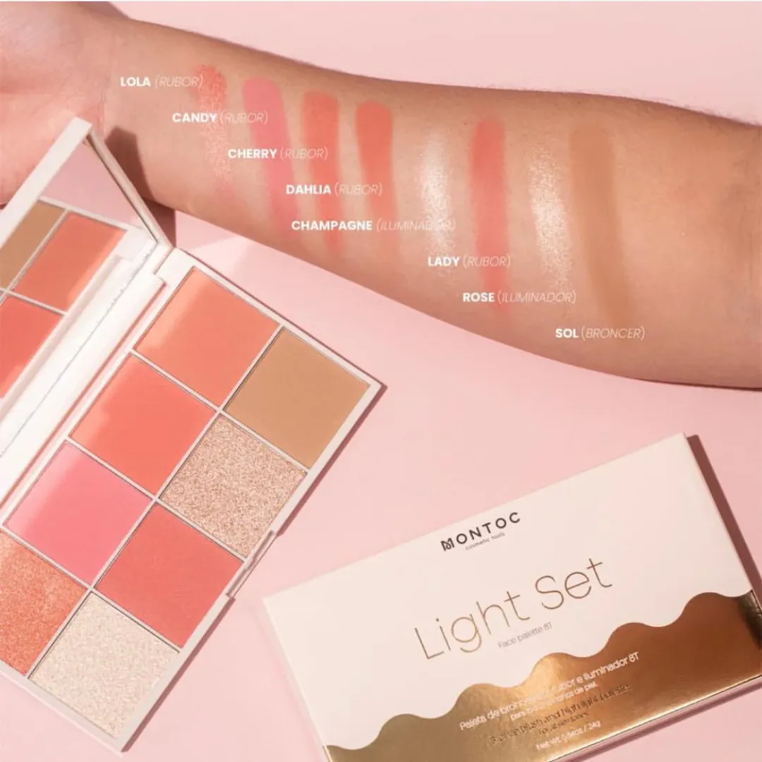 PALETA DE RUBOR LIGHT SET 8T