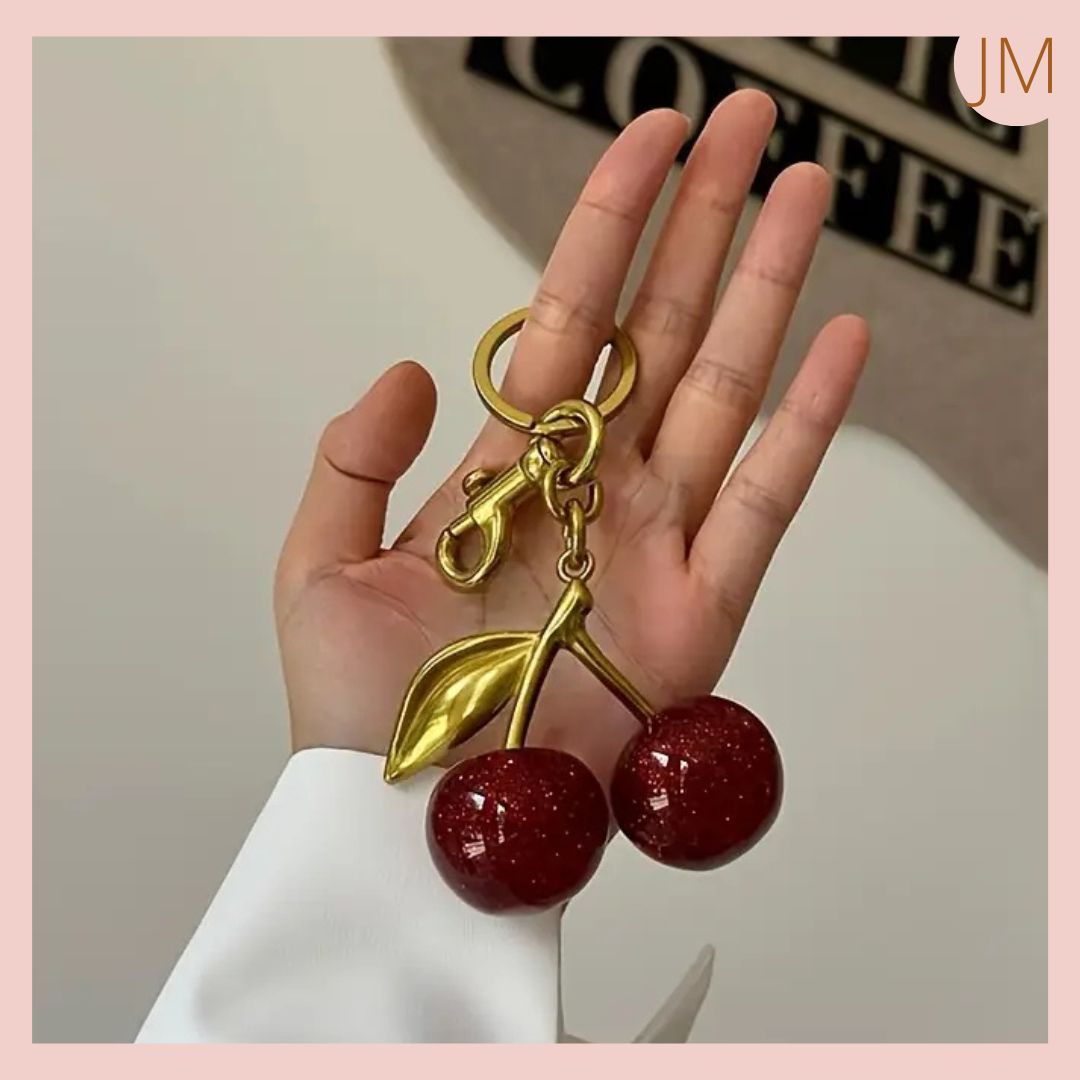 Lindo LLavero Tendencia Cerezas Rojas 