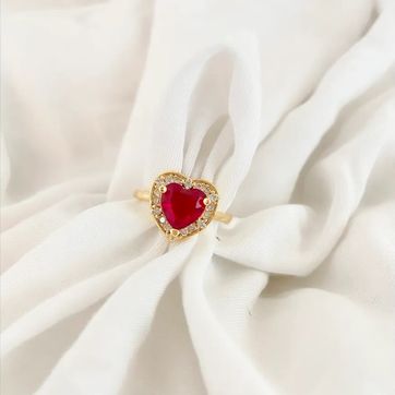Imagen del producto ANILLO PIEDRA ROJO 