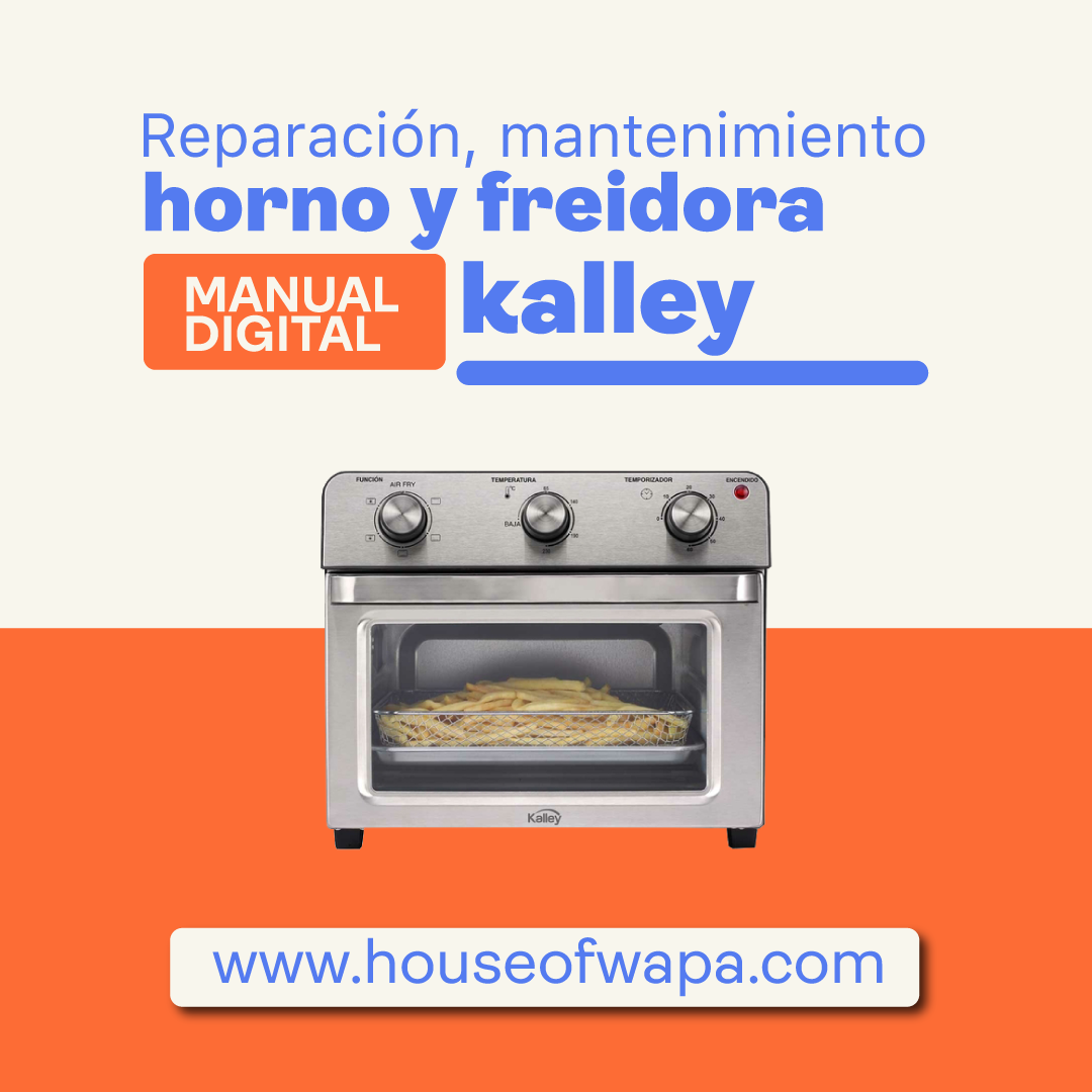  Ollas Freidoras KALLEY uso Manual/ Air Fryers/ Reparación/ Arreglo/ Mantenimiento 