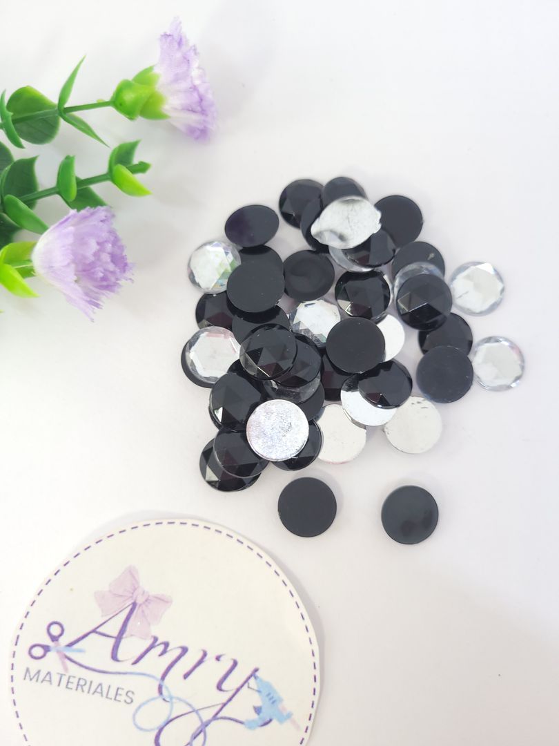 10gr Apliques brillos surtido negro y tornasol 