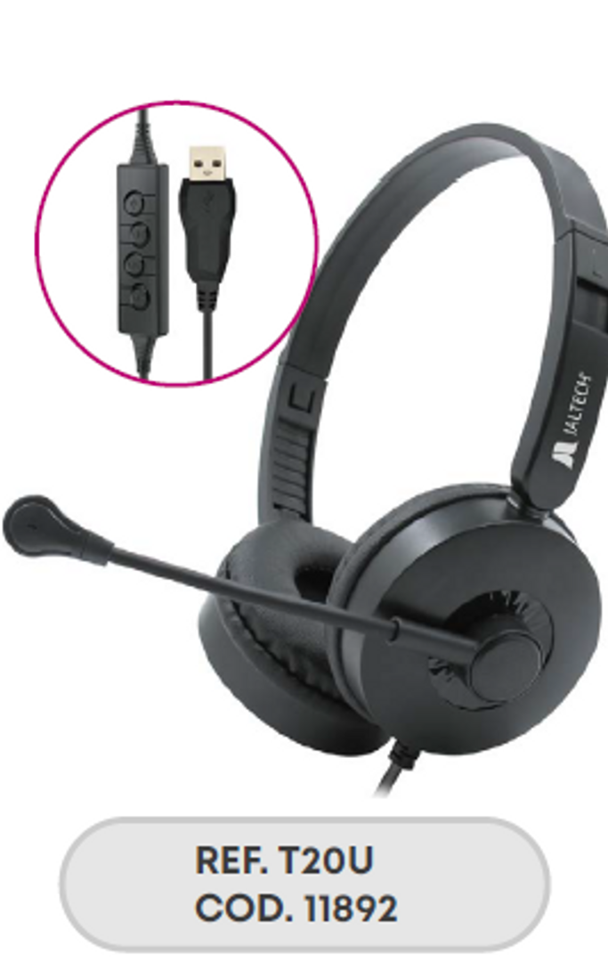 DIADEMA USB ENC - T20U