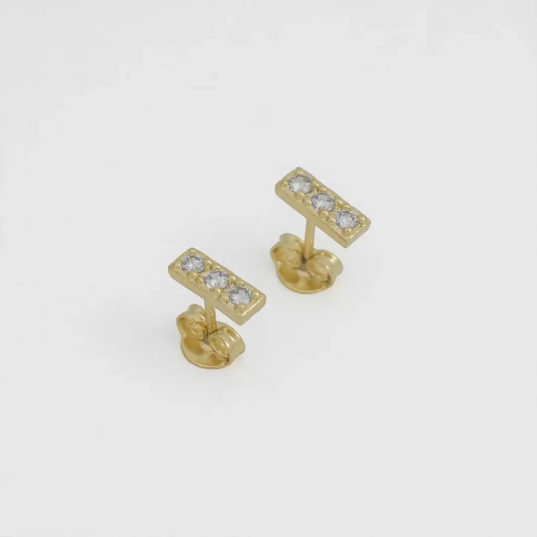 Topos Lìnea 3 Circonias Cristal