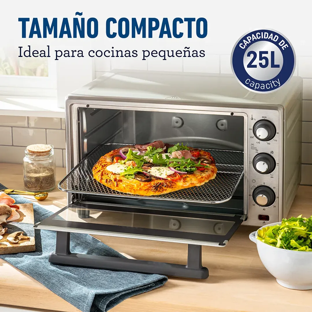 HORNO TOSTADOR, FREIDOR, 25 LITROS 