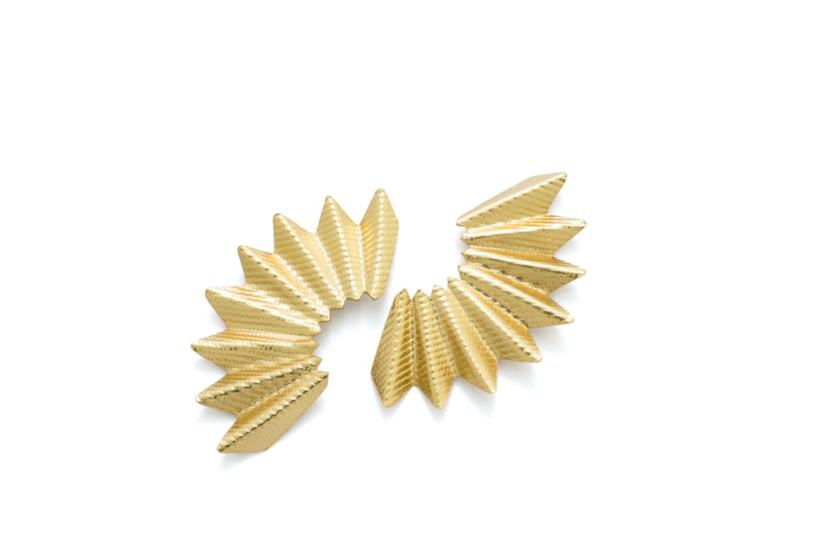 GOLD SMALL BLUE PALM EARRINGS