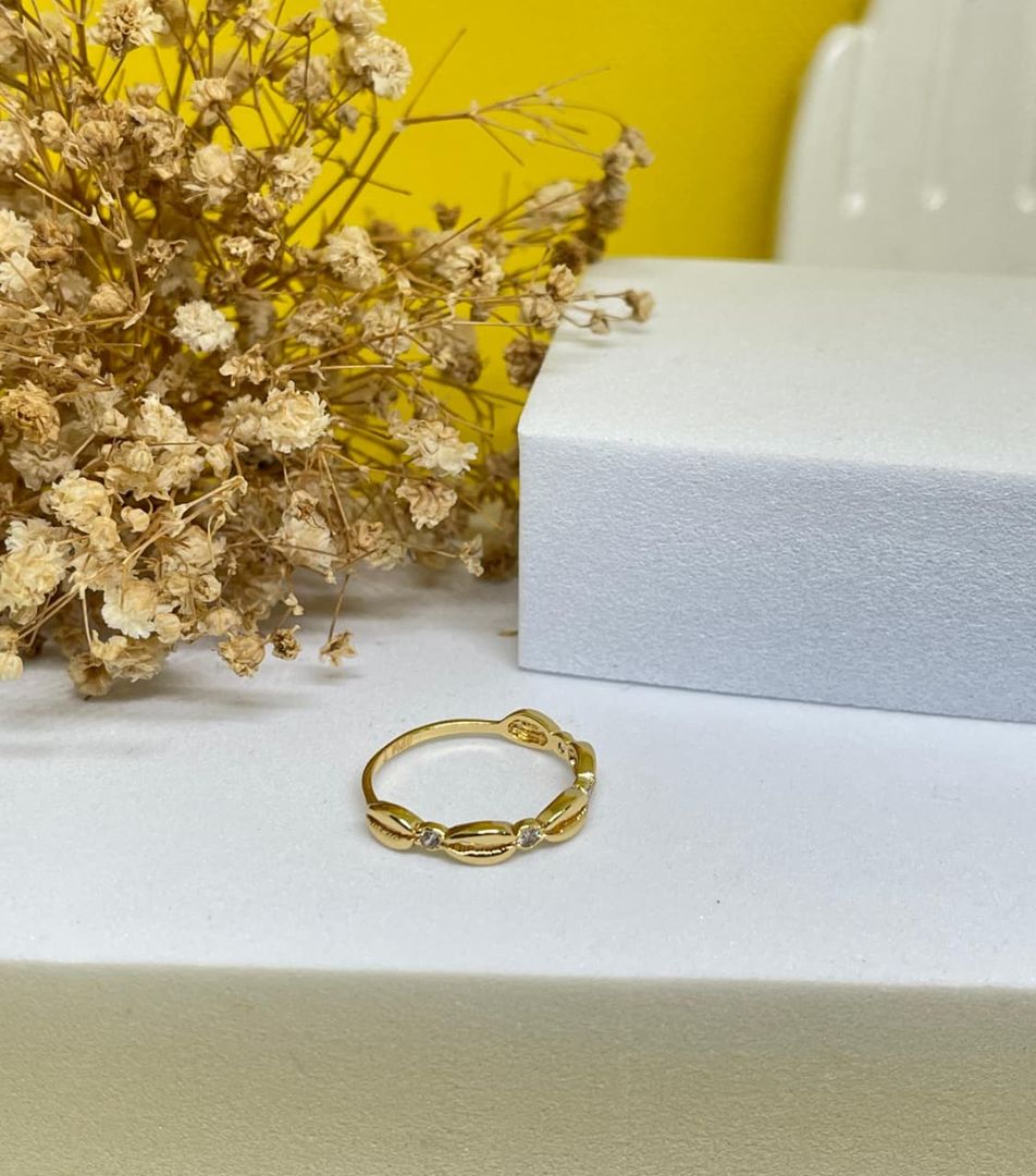 Anillo concha x5 cristal