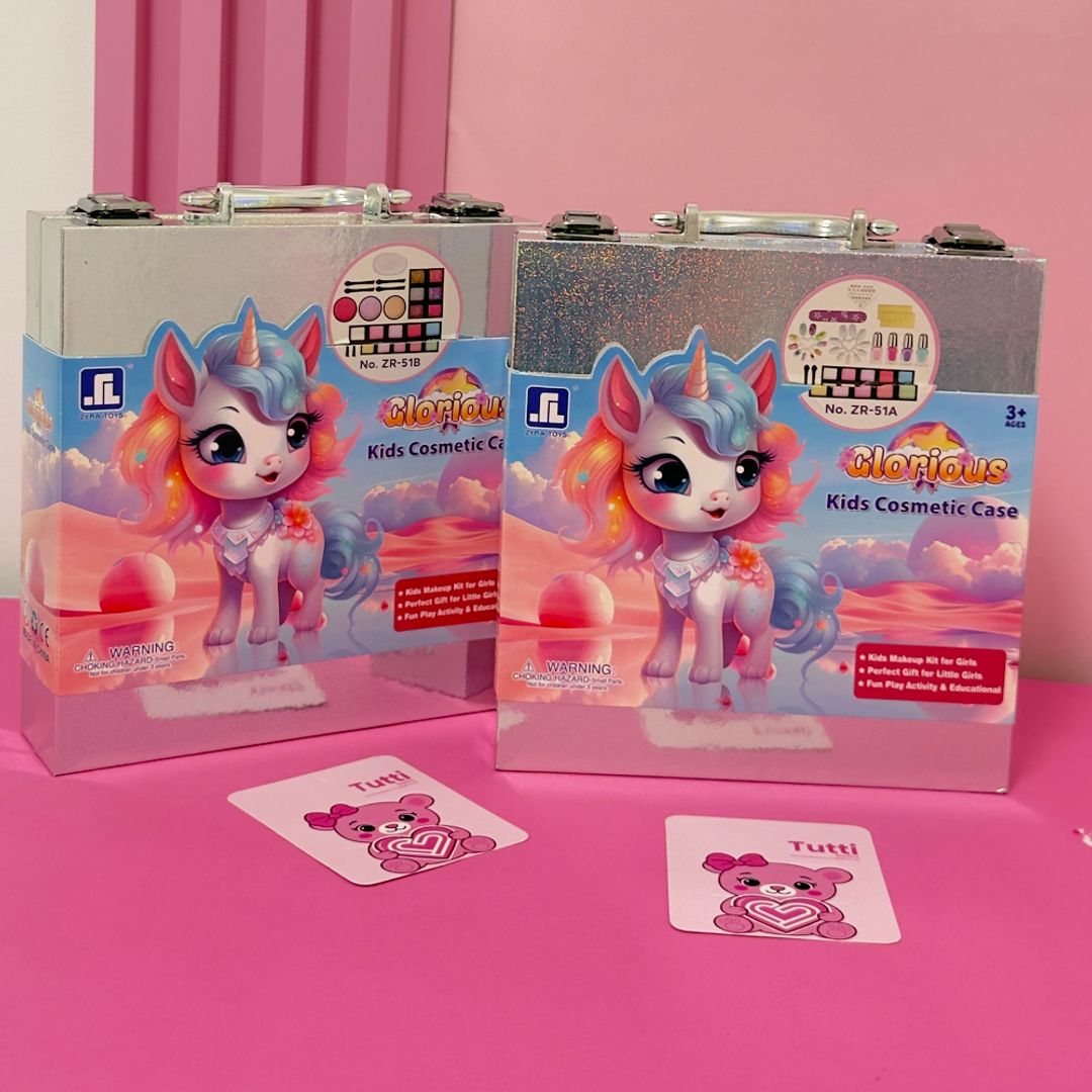 MALETÍN UNICORNIO MAQUILLAJE INFANTIL 