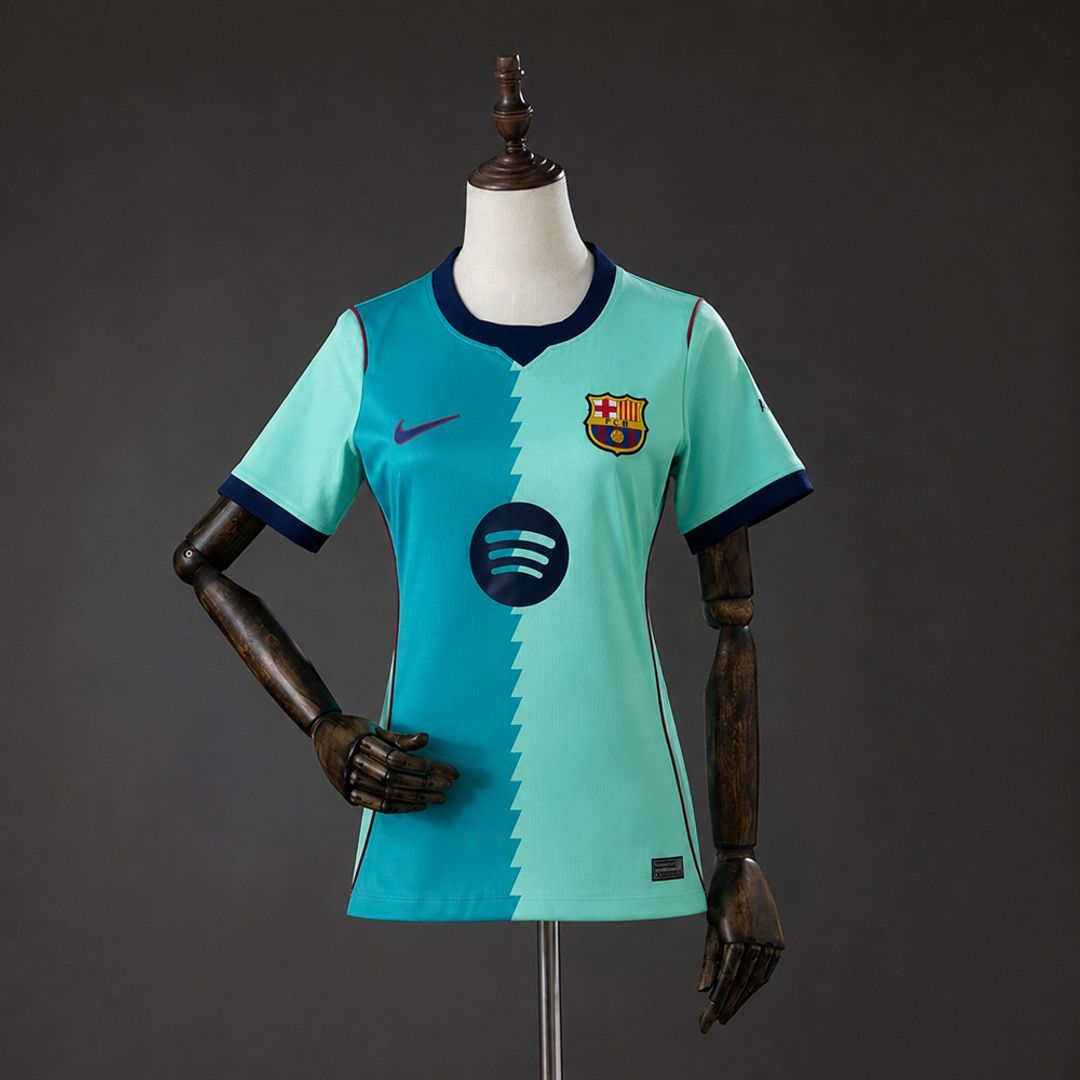 Barcelona 2026-27 Manga Corta Fan Mujer