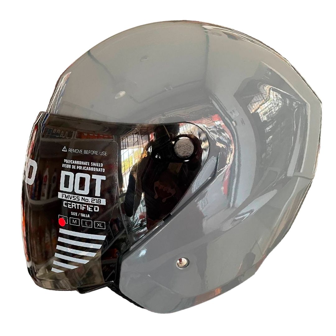 CASCO TECH ABIERTO  T-10  COLOR GRIS