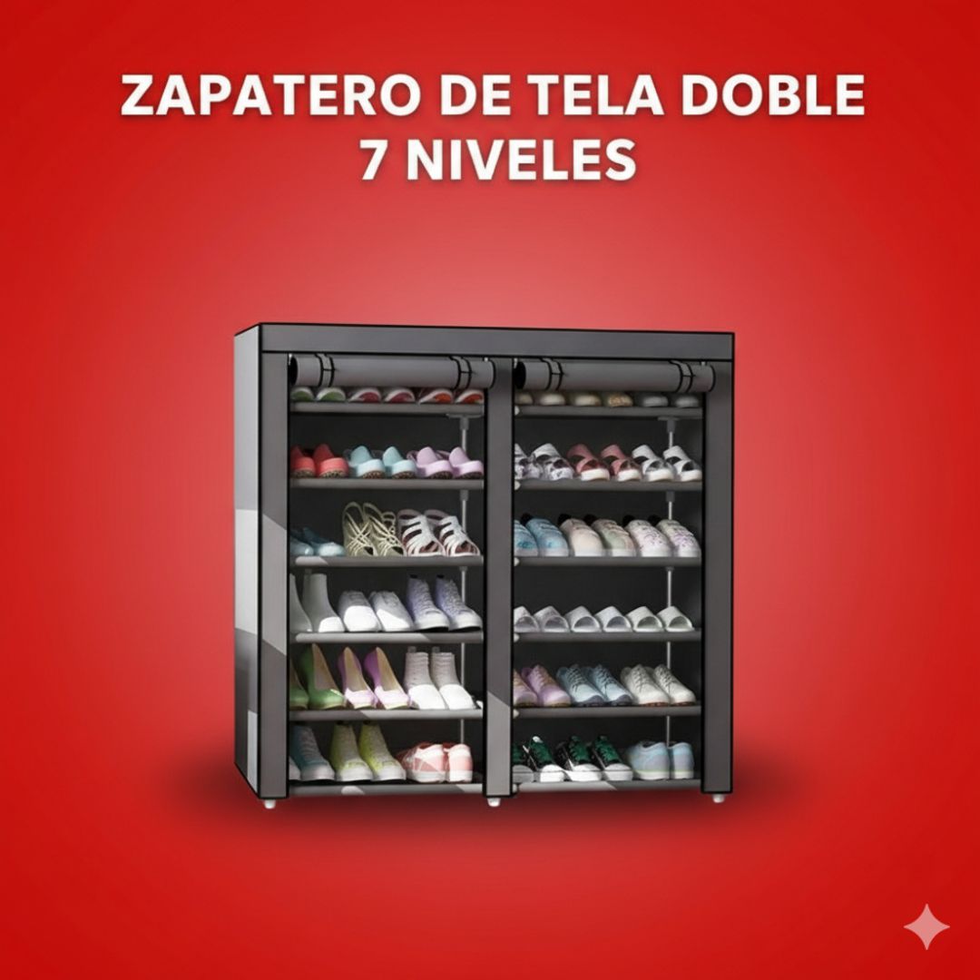 ZAPATERO ARMABLE DE TELA DOBLE 