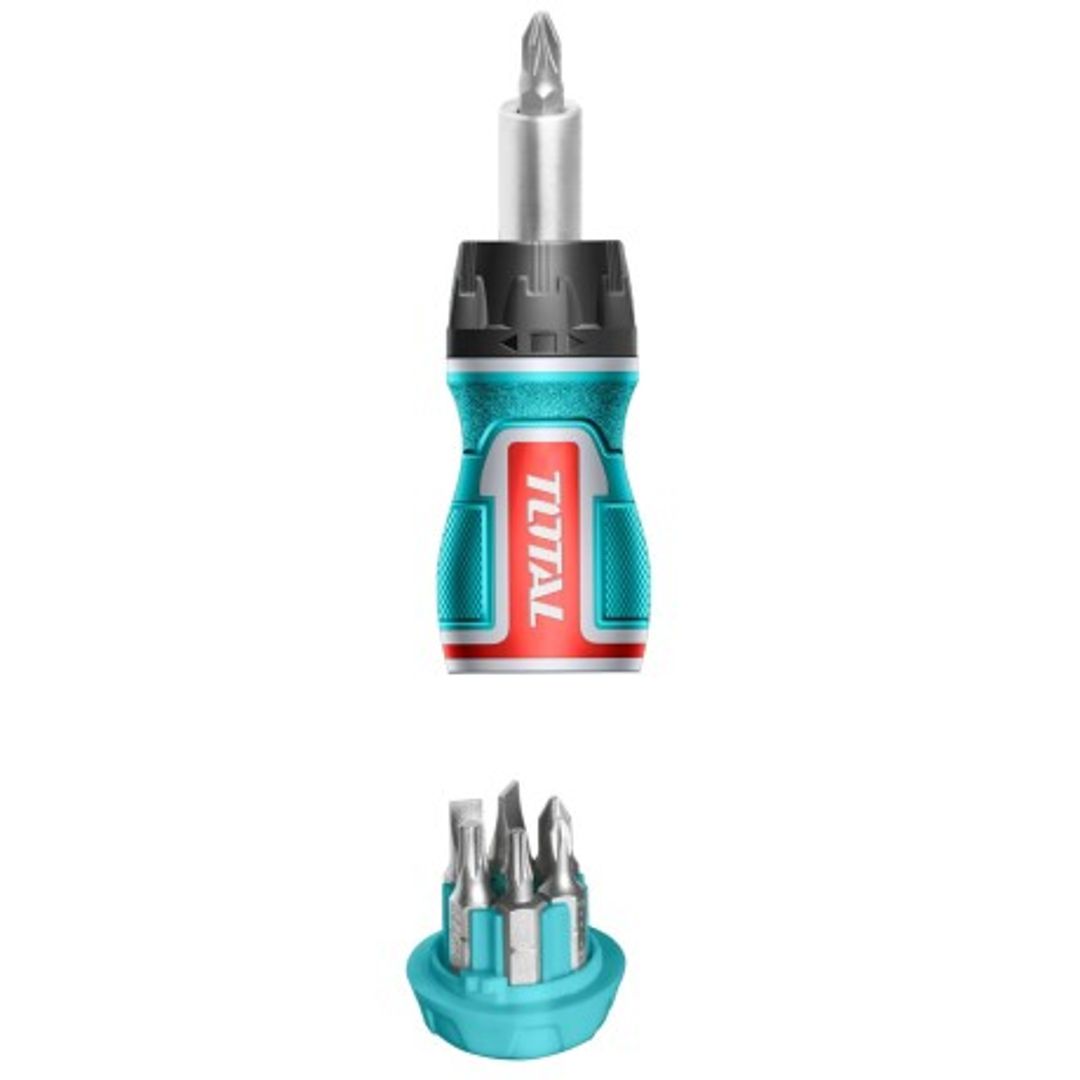 DESTORNILLADOR C/RACHET 8 EN 1 MINI 1/4" X MM TOTAL