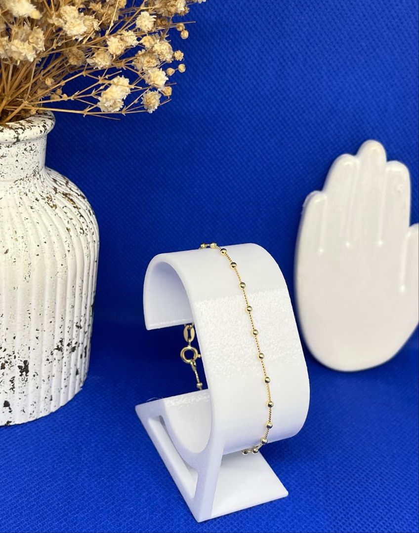 Pulsera veneciana de balines continua 2mm de 18cm
