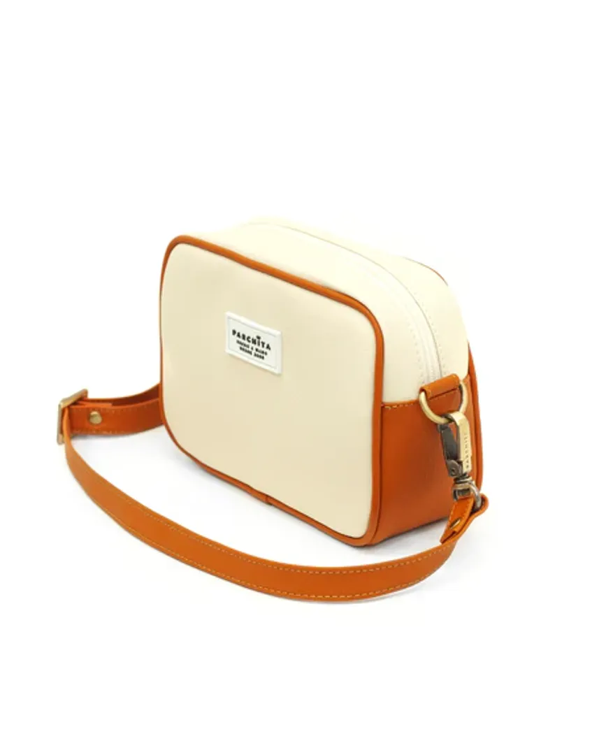 BANDOLERA MIKA BEIGE x DURAZNO