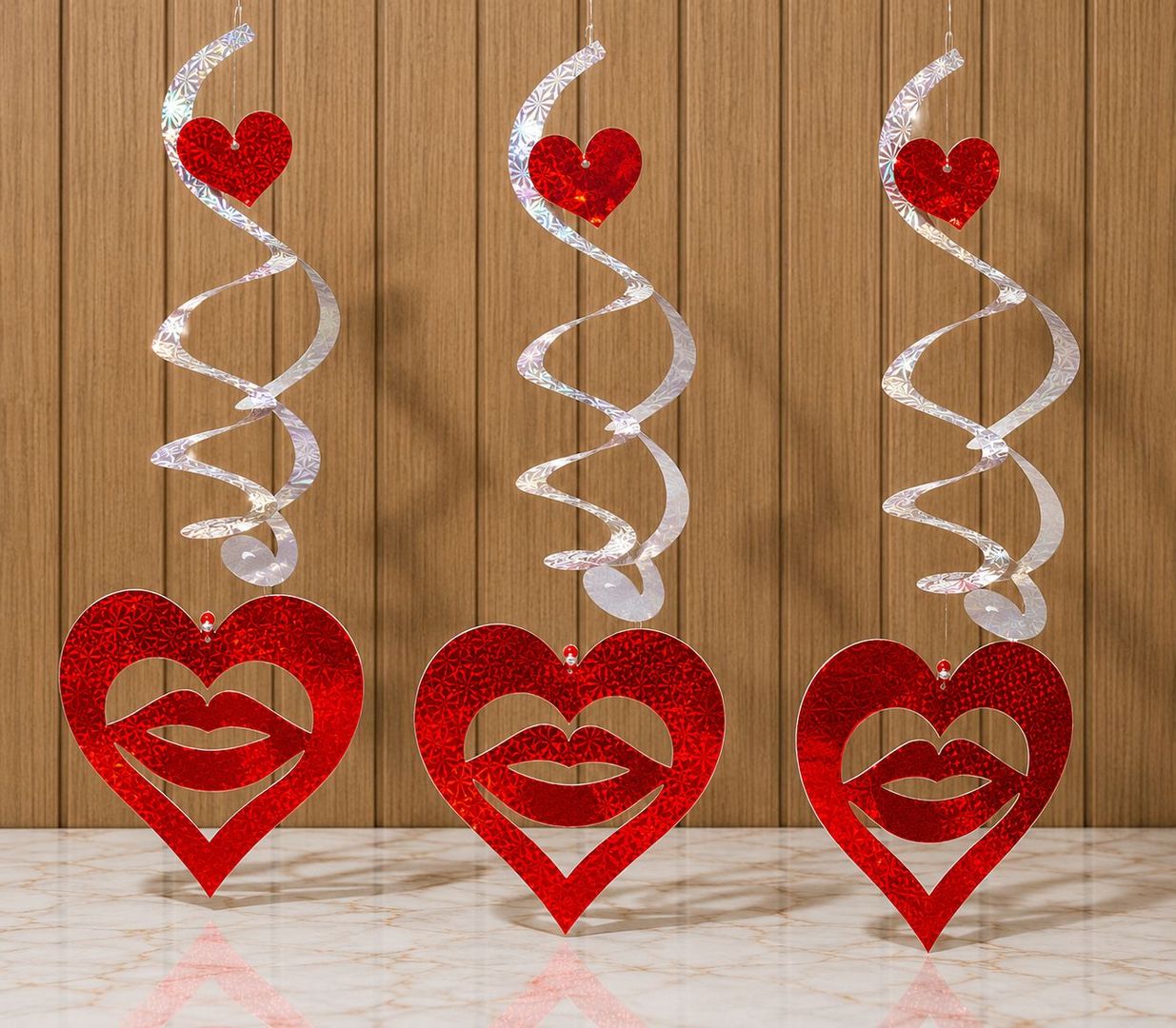 ESPIRAL CORAZÓN BESO X3 UND 