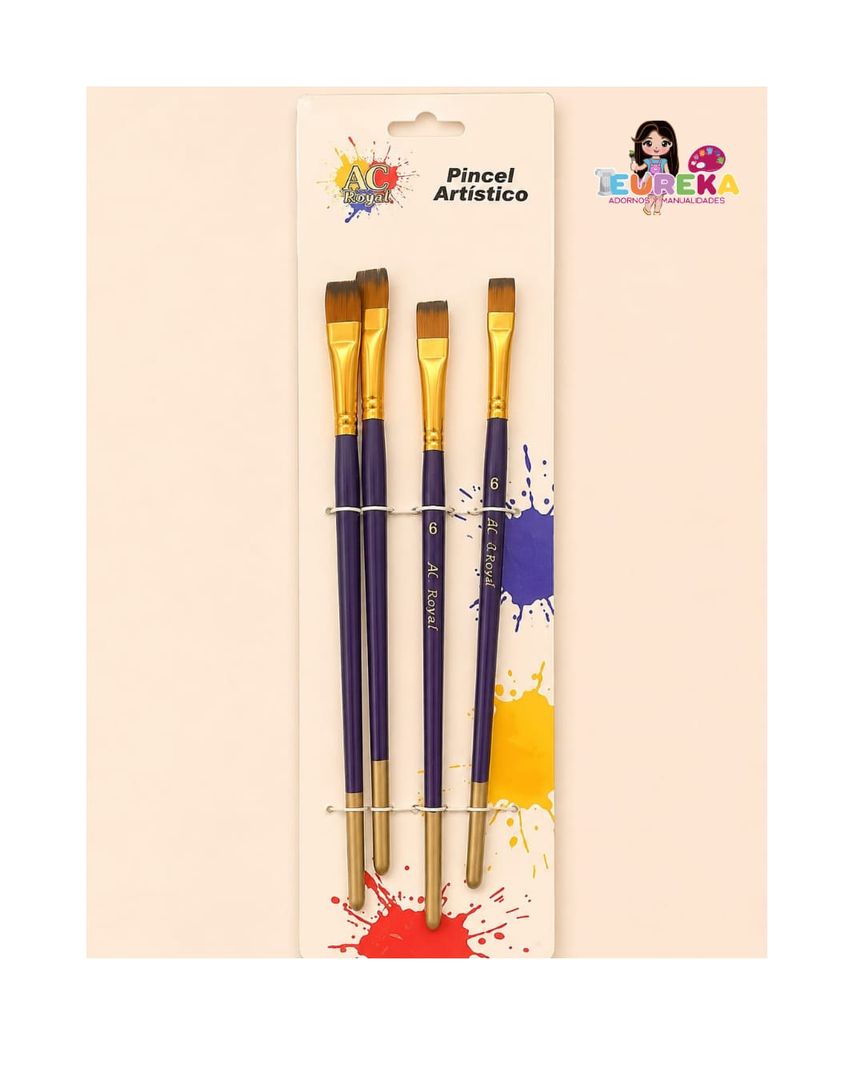 PINCEL AH ROYAL PLANO #6X6 C/U