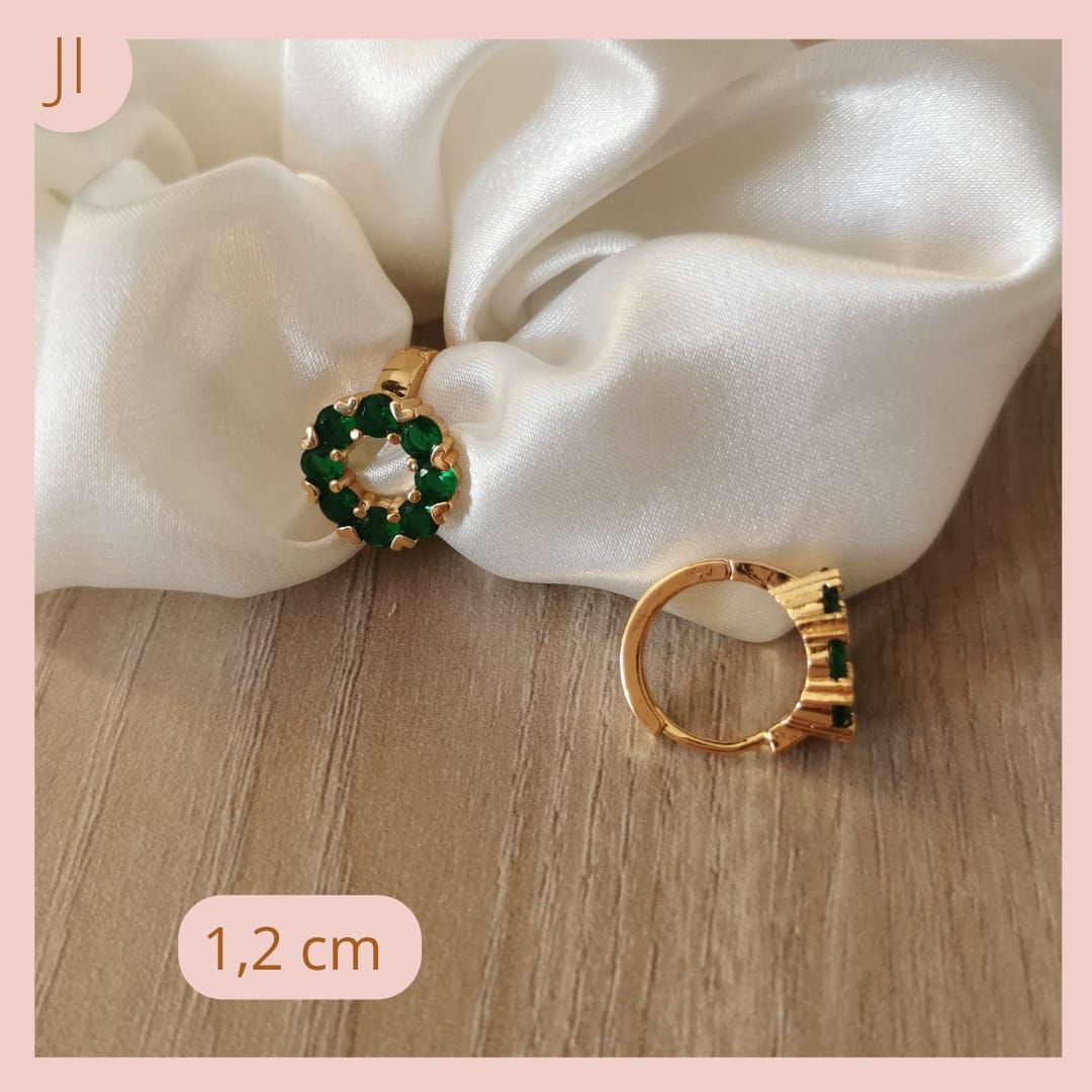 Candongas Verde Esmeralda