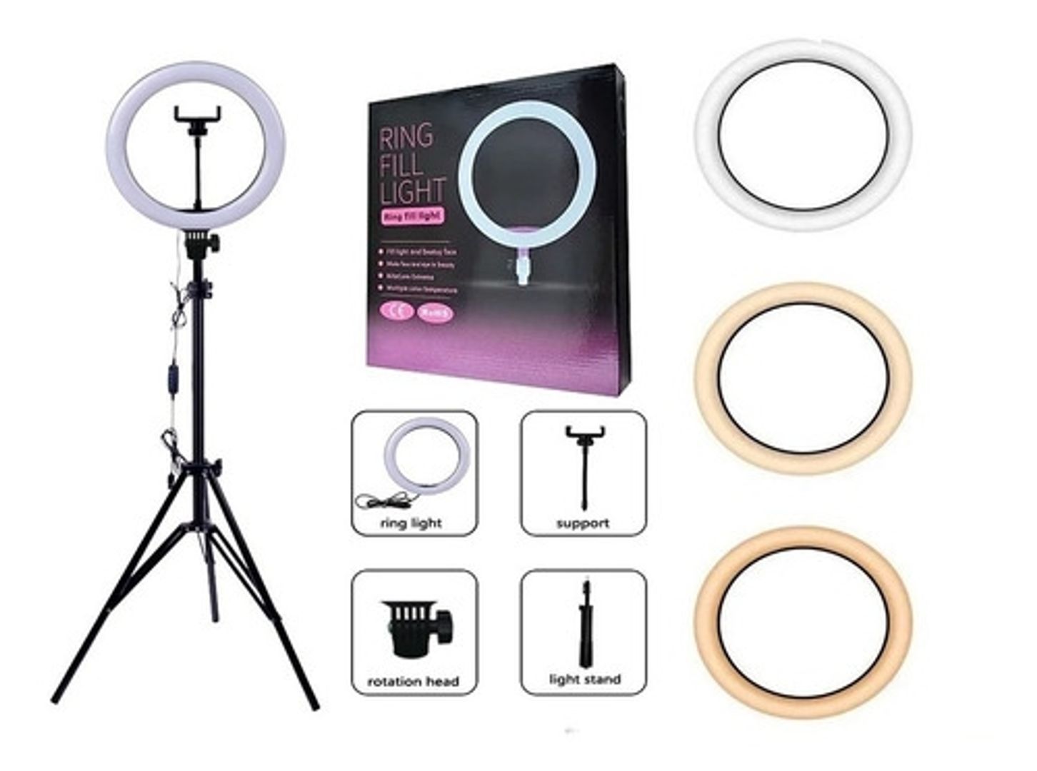 ARO DE  LUZ 3 TONOS 45 CM 