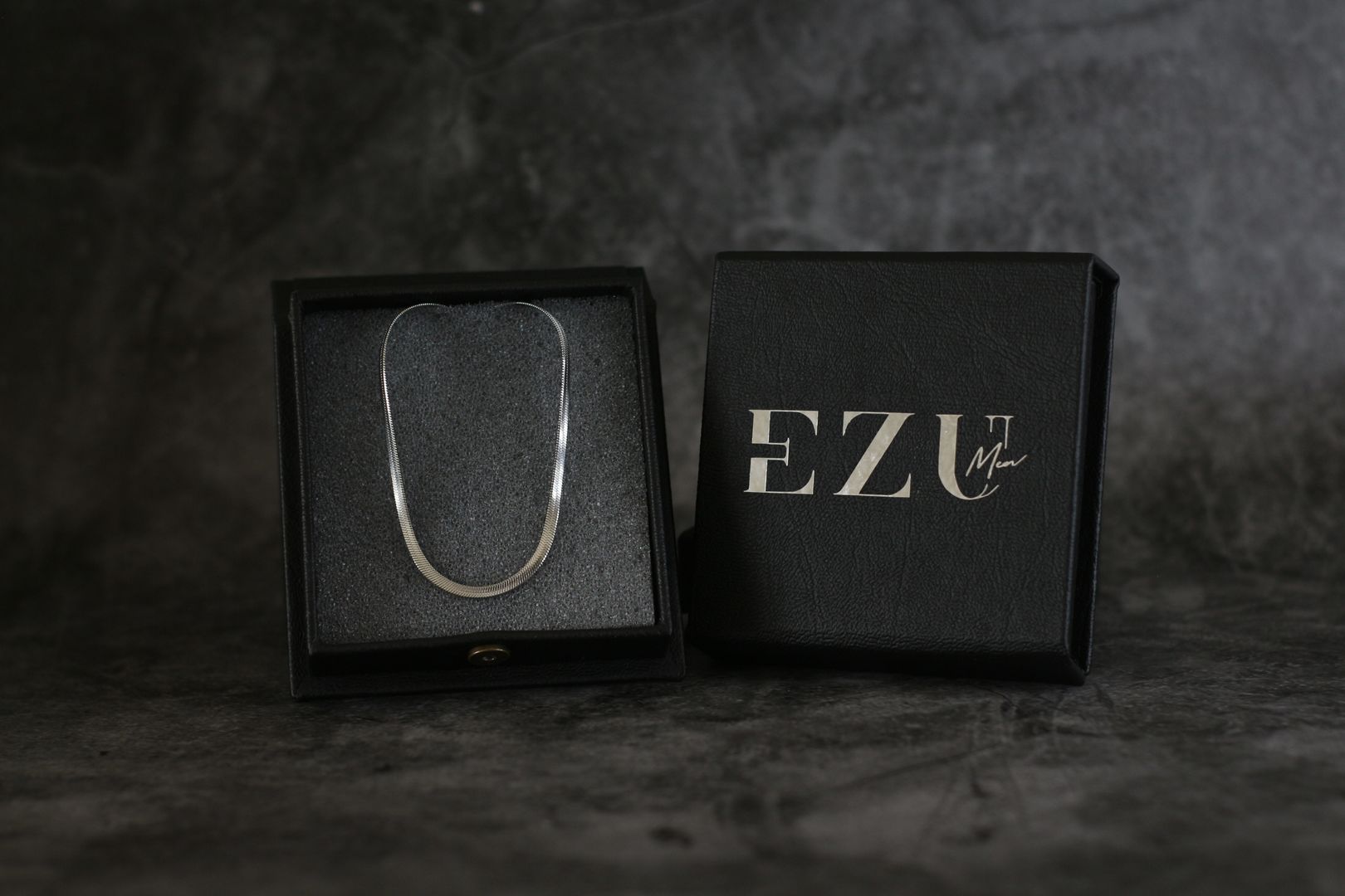 Cadena tejido serpiente 3 mm - silver