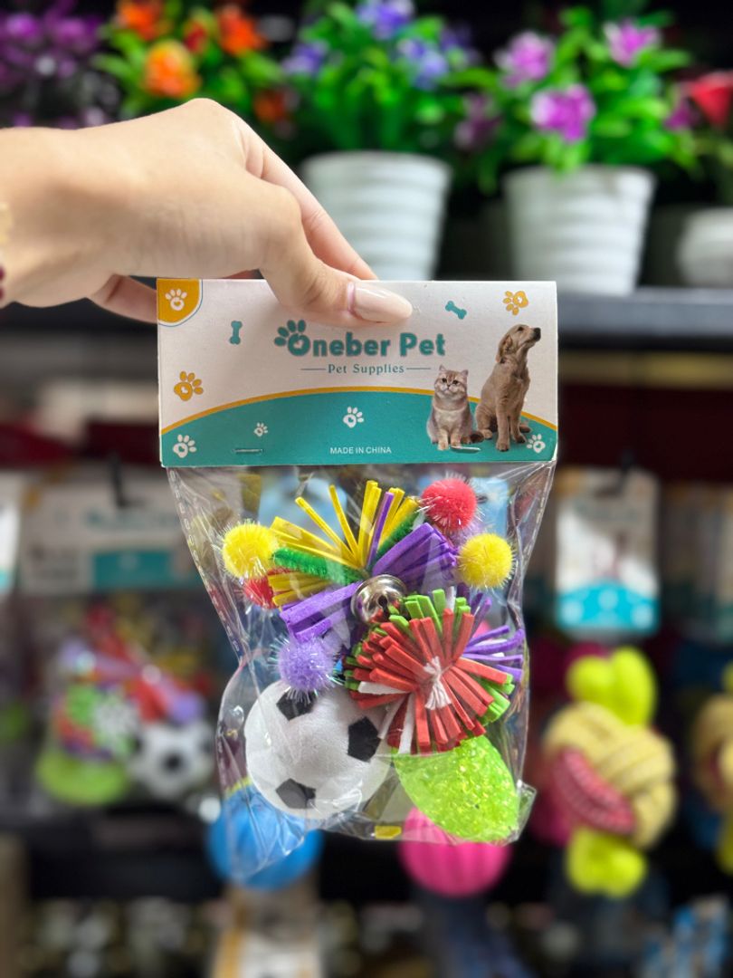 Kit de Juguetes de Sisal para Gatos