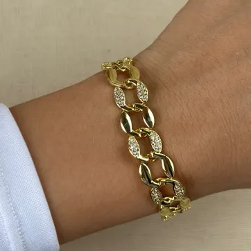 Imagen del producto Pulsera cadena circonias 