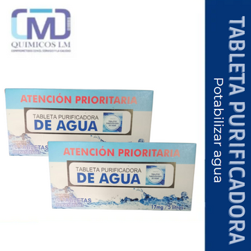 Imagen del producto TABLETA PURIFICADORA / POTABILIZAR AGUAx10und