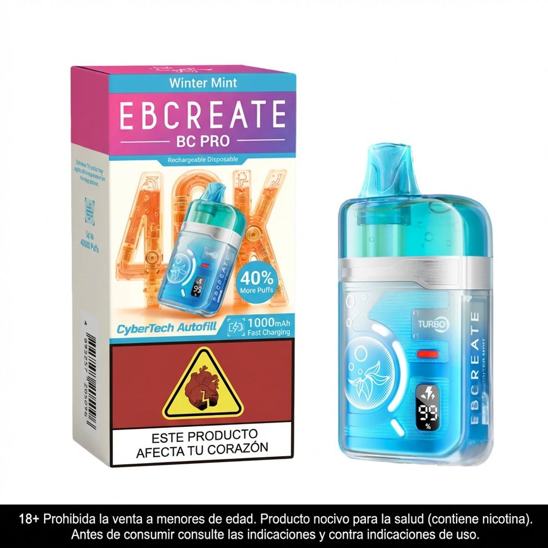  Elfbar Bc Pro Winter Mint 40.000 Puffs