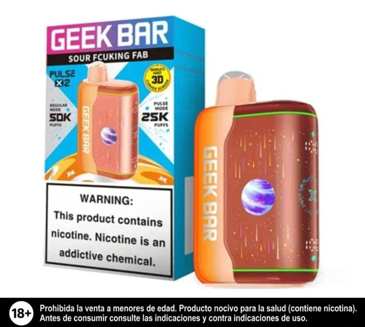 Geek Bar Pulse X2 Sour Fcuking Fab 50.000 Puffs