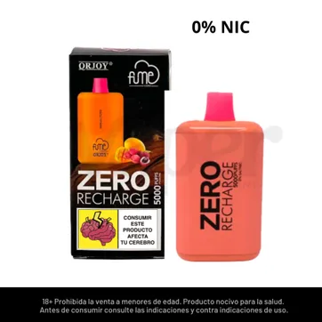 Imagen del producto Fume Recharge Mango Lychee 0% Nic 5000 Puffs 