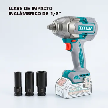 LLAVE DE IMPACTO INALAMBRICO 1/2" 850NM  SIN BATERIA NI CARGADOR - imagen 1