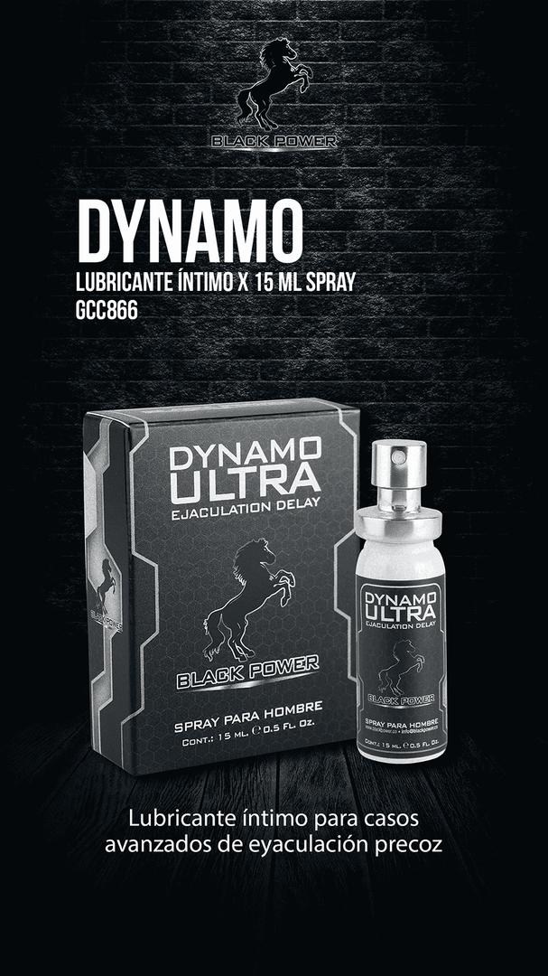 Retardante Dynamo X 15 ML Spray Black Power