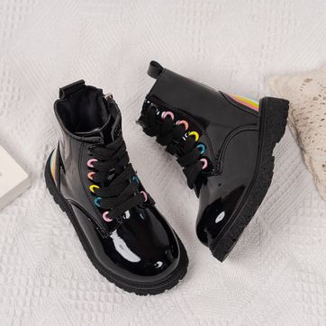 Botines charol Arcoiris Negro - imagen 1