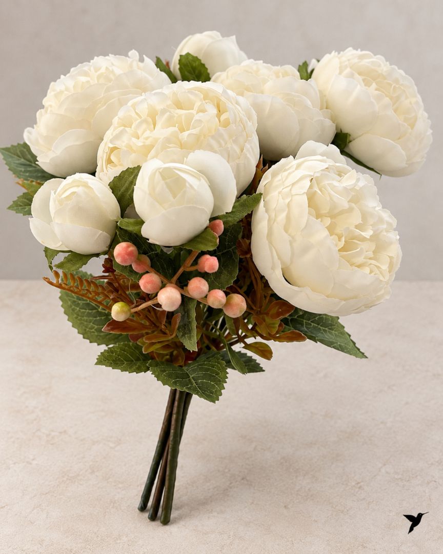 Ramo de Peonias Blancas 
