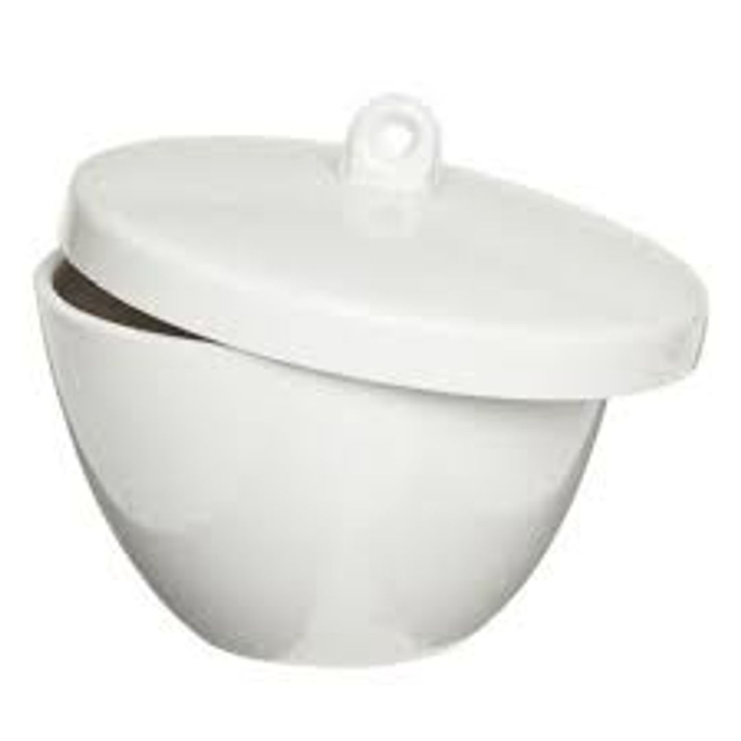 LAB. CRISOL DE PORCELANA CON TAPA 25MLL