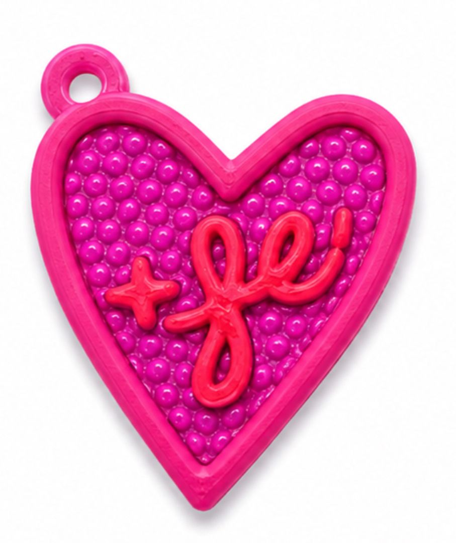 Dije Corazon +fe Lila