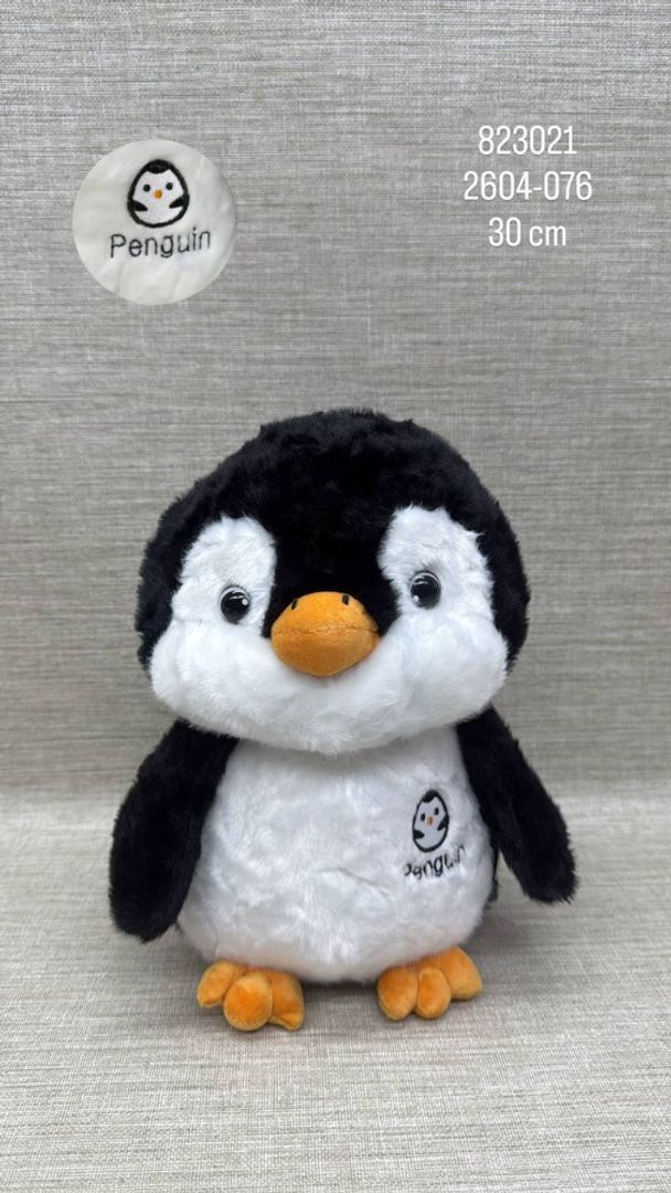PINGUINO BORDADO DE  30 CM 