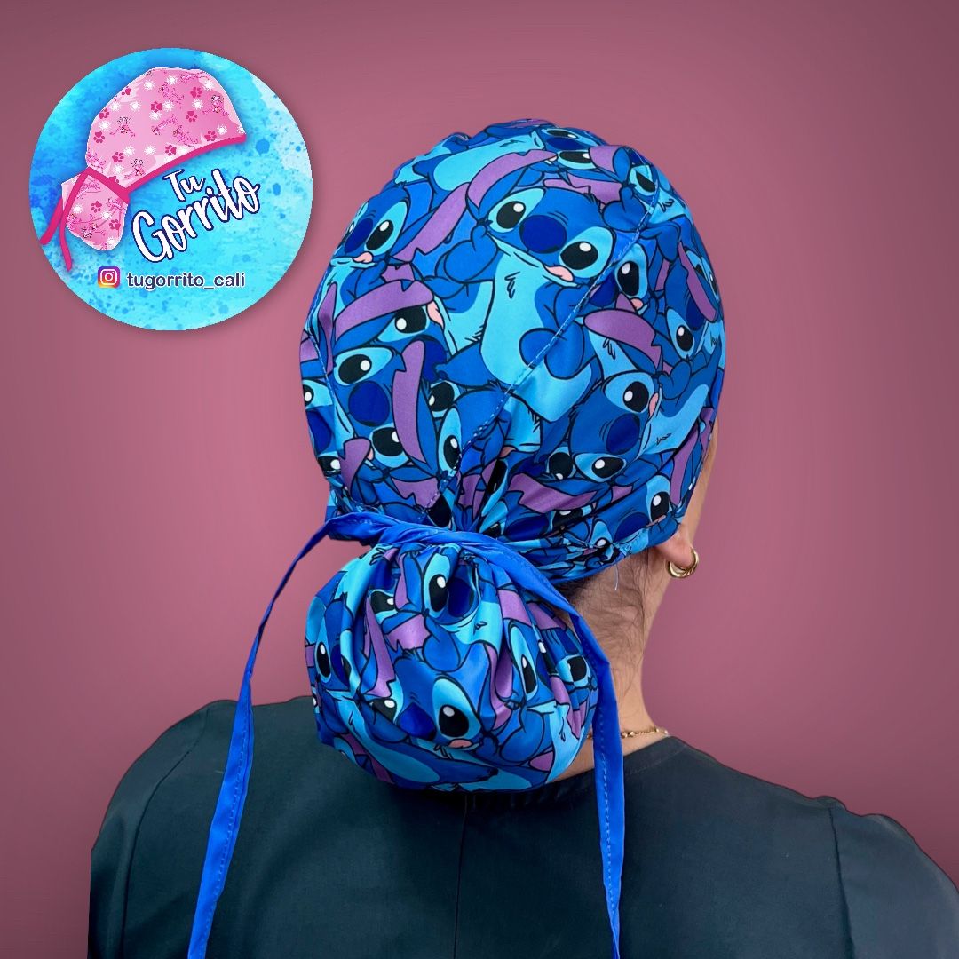 Stitch mosaico azul 