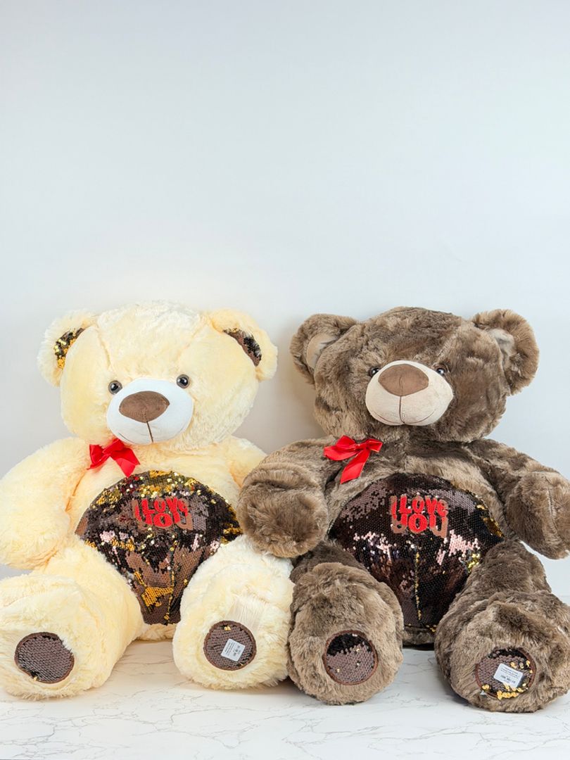 OSO LENTEJUELAS 65CM 