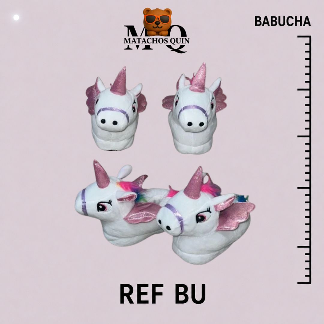 BABUCHAS DE UNICORNIO BLANCAS