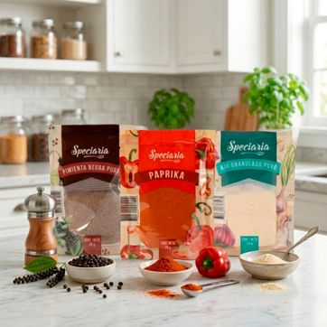 Imagen del producto Especias en Polvo (Ajo / Pimienta / Paprika) Speciera 28g