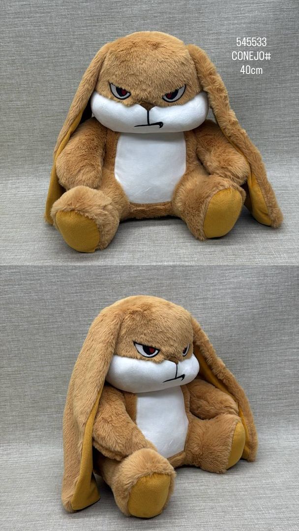 CONEJO MOLESTO CAFE 40 CM