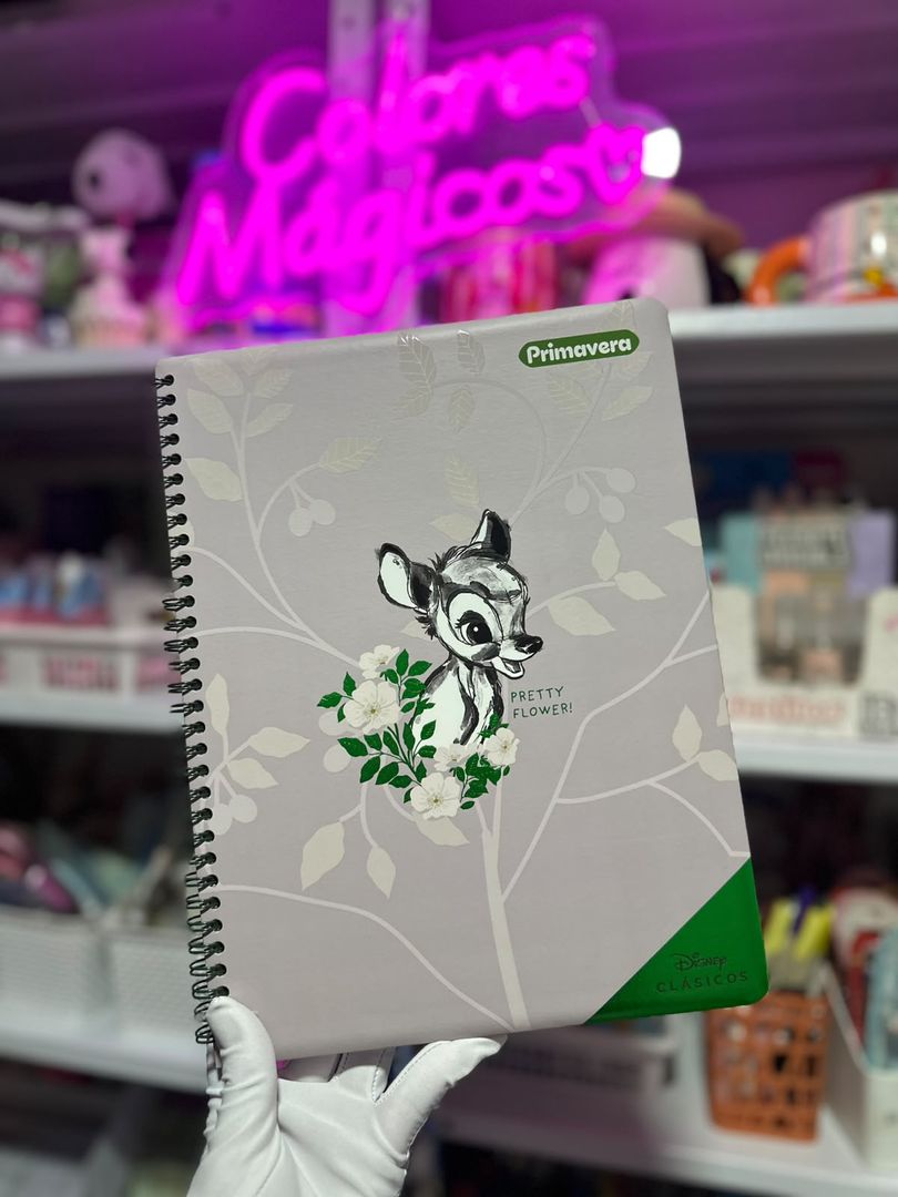 Cuaderno pasta dura bambi 