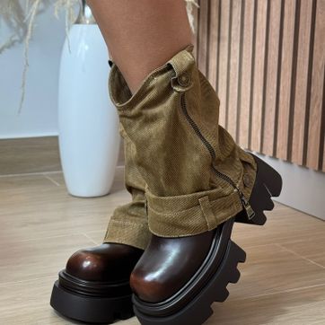 Botas Denim Punta brillante  - imagen 1