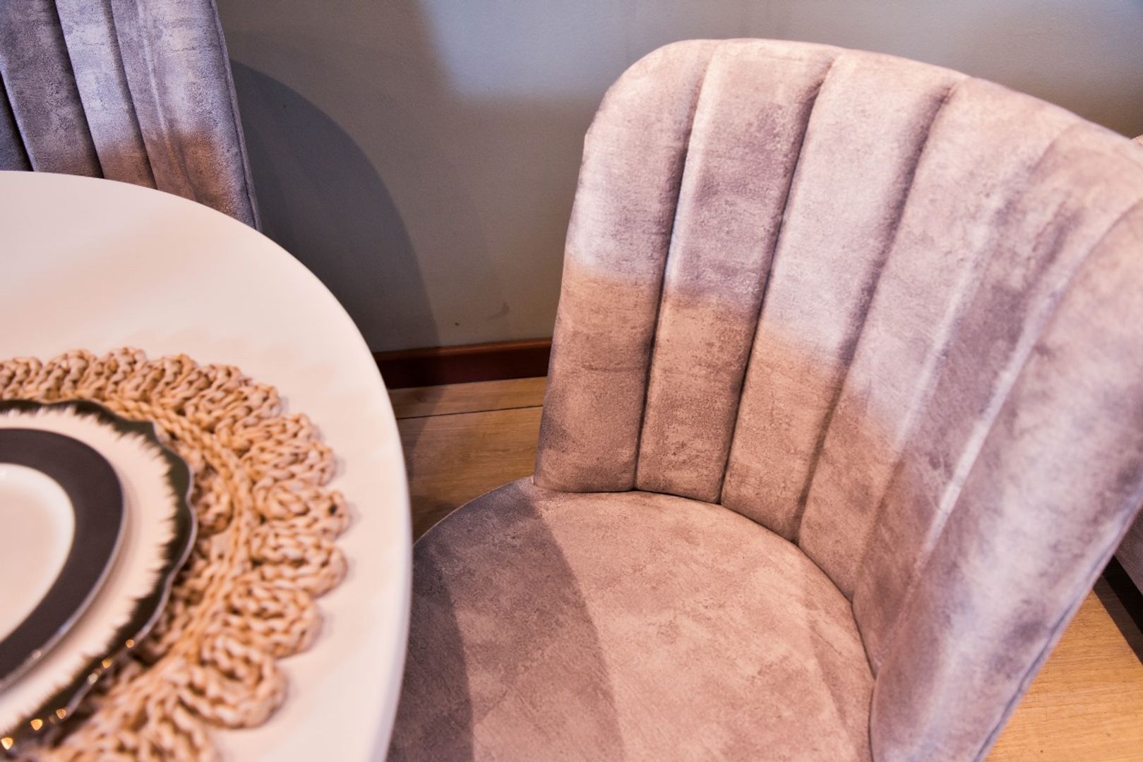 CDOR AQUA X4 BASE CIRCULAR CHAMPAÑA TAPIZ PLATA