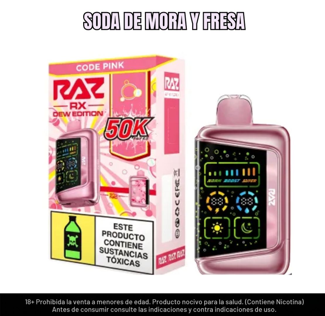 Raz Code Pink 50.000 Puffs