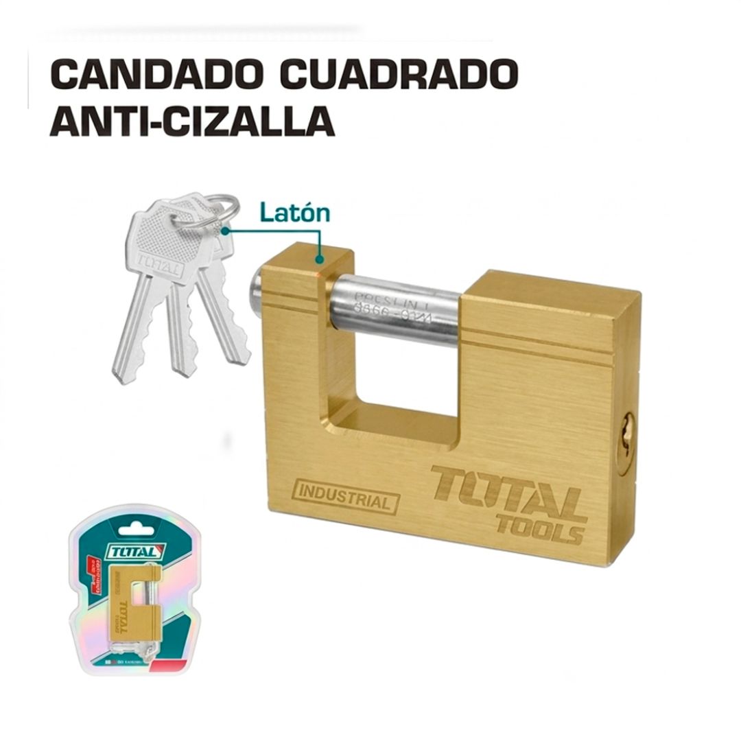 CANDADO ANTICIZALLA 60MM DORADO